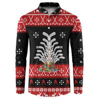 Hockey Is Back Christmas Button Sweatshirt Xmas Holiday Patterns - Wonder Print Shop