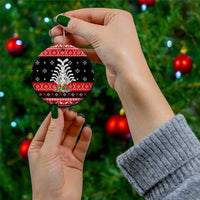 Hockey Is Back Christmas Ceramic Ornament Xmas Holiday Patterns - Wonder Print Shop