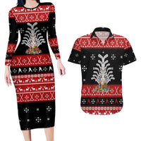 Hockey Is Back Christmas Couples Matching Long Sleeve Bodycon Dress and Hawaiian Shirt Xmas Holiday Patterns - Wonder Print Shop