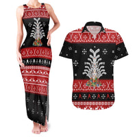 Hockey Is Back Christmas Couples Matching Tank Maxi Dress and Hawaiian Shirt Xmas Holiday Patterns - Wonder Print Shop