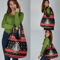 Hockey Is Back Christmas Grocery Bag Xmas Holiday Patterns - Wonder Print Shop