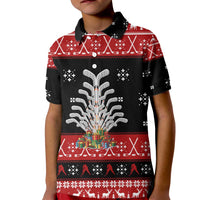 Hockey Is Back Christmas Kid Polo Shirt Xmas Holiday Patterns - Wonder Print Shop