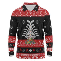 Hockey Is Back Christmas Long Sleeve Polo Shirt Xmas Holiday Patterns - Wonder Print Shop