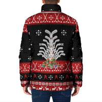 Hockey Is Back Christmas Padded Jacket Xmas Holiday Patterns - Wonder Print Shop