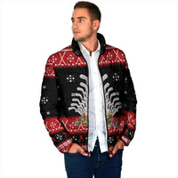 Hockey Is Back Christmas Padded Jacket Xmas Holiday Patterns - Wonder Print Shop