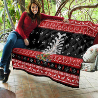 Hockey Is Back Christmas Quilt Xmas Holiday Patterns - Wonder Print Shop