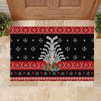 Hockey Is Back Christmas Rubber Doormat Xmas Holiday Patterns - Wonder Print Shop