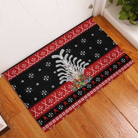 Hockey Is Back Christmas Rubber Doormat Xmas Holiday Patterns - Wonder Print Shop