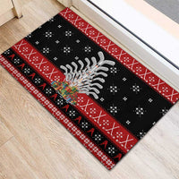Hockey Is Back Christmas Rubber Doormat Xmas Holiday Patterns - Wonder Print Shop