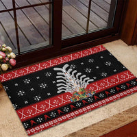 Hockey Is Back Christmas Rubber Doormat Xmas Holiday Patterns - Wonder Print Shop