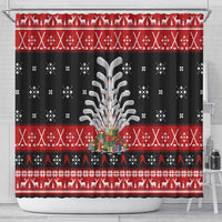 Hockey Is Back Christmas Shower Curtain Xmas Holiday Patterns - Wonder Print Shop