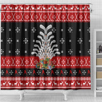 Hockey Is Back Christmas Shower Curtain Xmas Holiday Patterns - Wonder Print Shop