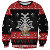 Hockey Is Back Christmas Sweatshirt Xmas Holiday Patterns - Wonder Print Shop