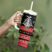 Hockey Is Back Christmas Tumbler With Handle Xmas Holiday Patterns - Wonder Print Shop