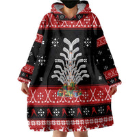 Hockey Is Back Christmas Wearable Blanket Hoodie Xmas Holiday Patterns - Wonder Print Shop