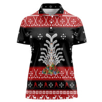 Hockey Is Back Christmas Women Polo Shirt Xmas Holiday Patterns - Wonder Print Shop