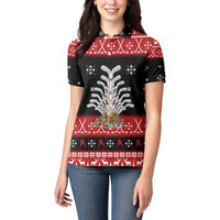 Hockey Is Back Christmas Women Polo Shirt Xmas Holiday Patterns - Wonder Print Shop