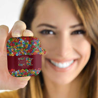 Home Sweet Home Minnesota Flower Christmas AirPods Case Xmas Holiday Patterns - Wonder Print Shop