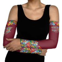 Home Sweet Home Minnesota Flower Christmas Arm Sleeves Xmas Holiday Patterns - Wonder Print Shop