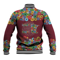 Home Sweet Home Minnesota Flower Christmas Baseball Jacket Xmas Holiday Patterns - Wonder Print Shop