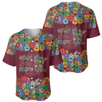 Home Sweet Home Minnesota Flower Christmas Baseball Jersey Xmas Holiday Patterns - Wonder Print Shop