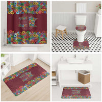 Home Sweet Home Minnesota Flower Christmas Bathroom Set Xmas Holiday Patterns - Wonder Print Shop