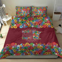 Home Sweet Home Minnesota Flower Christmas Bedding Set Xmas Holiday Patterns - Wonder Print Shop