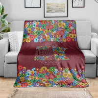Home Sweet Home Minnesota Flower Christmas Blanket Xmas Holiday Patterns - Wonder Print Shop