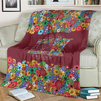 Home Sweet Home Minnesota Flower Christmas Blanket Xmas Holiday Patterns - Wonder Print Shop
