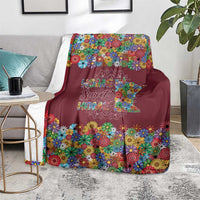 Home Sweet Home Minnesota Flower Christmas Blanket Xmas Holiday Patterns - Wonder Print Shop