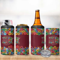 Home Sweet Home Minnesota Flower Christmas 4 in 1 Can Cooler Tumbler Xmas Holiday Patterns - Wonder Print Shop