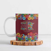 Home Sweet Home Minnesota Flower Christmas Ceramic Mug Xmas Holiday Patterns - Wonder Print Shop