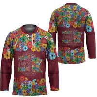 Home Sweet Home Minnesota Flower Christmas Hockey Jersey Xmas Holiday Patterns - Wonder Print Shop