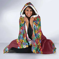 Home Sweet Home Minnesota Flower Christmas Hooded Blanket Xmas Holiday Patterns - Wonder Print Shop