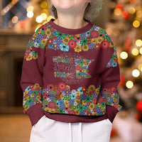 Home Sweet Home Minnesota Flower Christmas Kid Ugly Christmas Sweater Xmas Holiday Patterns - Wonder Print Shop