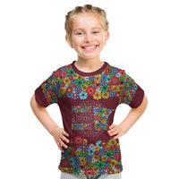 Home Sweet Home Minnesota Flower Christmas Kid T Shirt Xmas Holiday Patterns - Wonder Print Shop