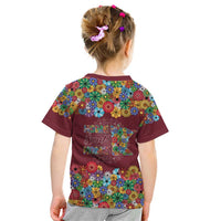 Home Sweet Home Minnesota Flower Christmas Kid T Shirt Xmas Holiday Patterns - Wonder Print Shop