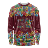 Home Sweet Home Minnesota Flower Christmas Long Sleeve Shirt Xmas Holiday Patterns - Wonder Print Shop