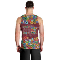 Home Sweet Home Minnesota Flower Christmas Men Tank Top Xmas Holiday Patterns - Wonder Print Shop