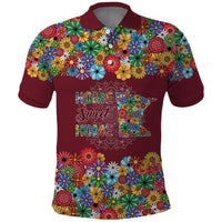 Home Sweet Home Minnesota Flower Christmas Polo Shirt Xmas Holiday Patterns - Wonder Print Shop