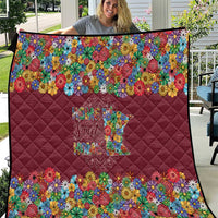 Home Sweet Home Minnesota Flower Christmas Quilt Xmas Holiday Patterns - Wonder Print Shop