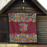 Home Sweet Home Minnesota Flower Christmas Quilt Xmas Holiday Patterns - Wonder Print Shop