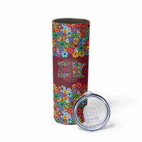 Home Sweet Home Minnesota Flower Christmas Skinny Tumbler Xmas Holiday Patterns - Wonder Print Shop