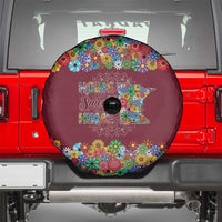 Home Sweet Home Minnesota Flower Christmas Spare Tire Cover Xmas Holiday Patterns - Wonder Print Shop