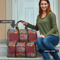 Home Sweet Home Minnesota Flower Christmas Travel Bag Xmas Holiday Patterns - Wonder Print Shop