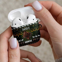 Horse All I Need For Christmas Christmas AirPods Case Xmas Holiday Patterns - Wonder Print Shop