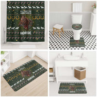 Horse All I Need For Christmas Christmas Bathroom Set Xmas Holiday Patterns - Wonder Print Shop