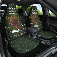 Horse All I Need For Christmas Christmas Car Seat Cover Xmas Holiday Patterns - Wonder Print Shop