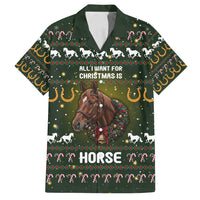 Horse All I Need For Christmas Christmas Family Matching Summer Maxi Dress and Hawaiian Shirt Xmas Holiday Patterns - Wonder Print Shop