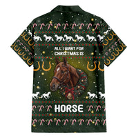 Horse All I Need For Christmas Christmas Hawaiian Shirt Xmas Holiday Patterns - Wonder Print Shop